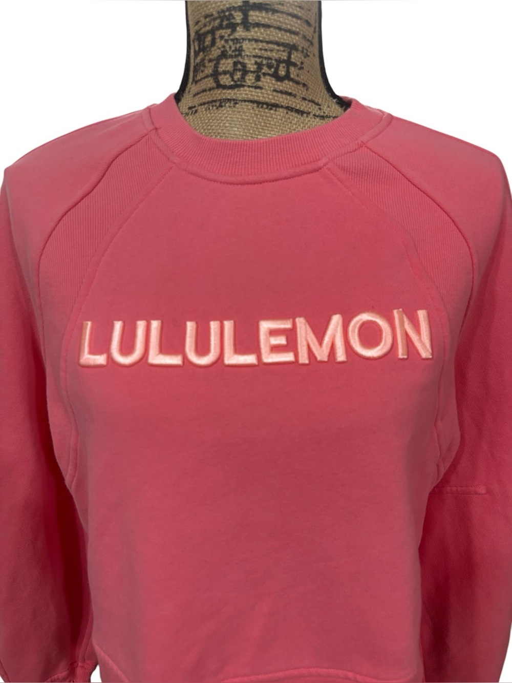 Lululemon Scuba Oversized Pullover Wordmark Sakura Pink Size XS/S - Picture 4 of 7